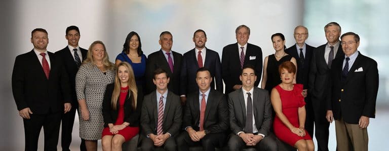 Large company group portrait in business attire